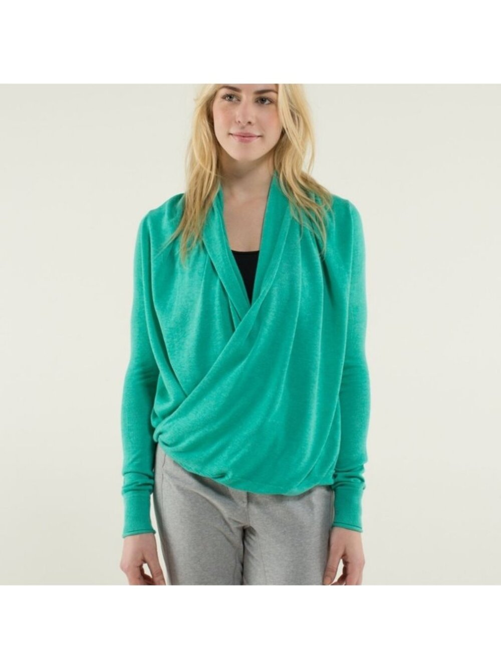 Lululemon Iconic Sweater Wrap Heathered Bali Breeze